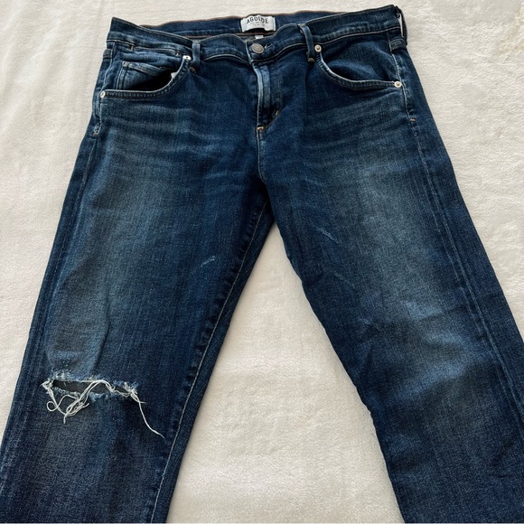 AGOLDE Isabel Slim Fit Boyfriend Starwood Slight Distressed Jeans - Picture 7 of 10
